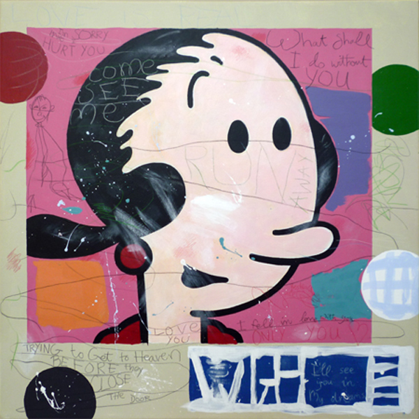 Olive Oyl - painting copy by Orlando Lund