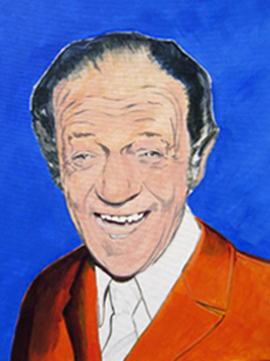 Sid James - preparatory painting by Orlando Lund